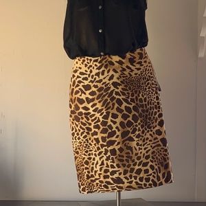 Jones New York Giraffe Print Mini Skirt Size 4P NWT ✨HOST PICK✨🔥🔥